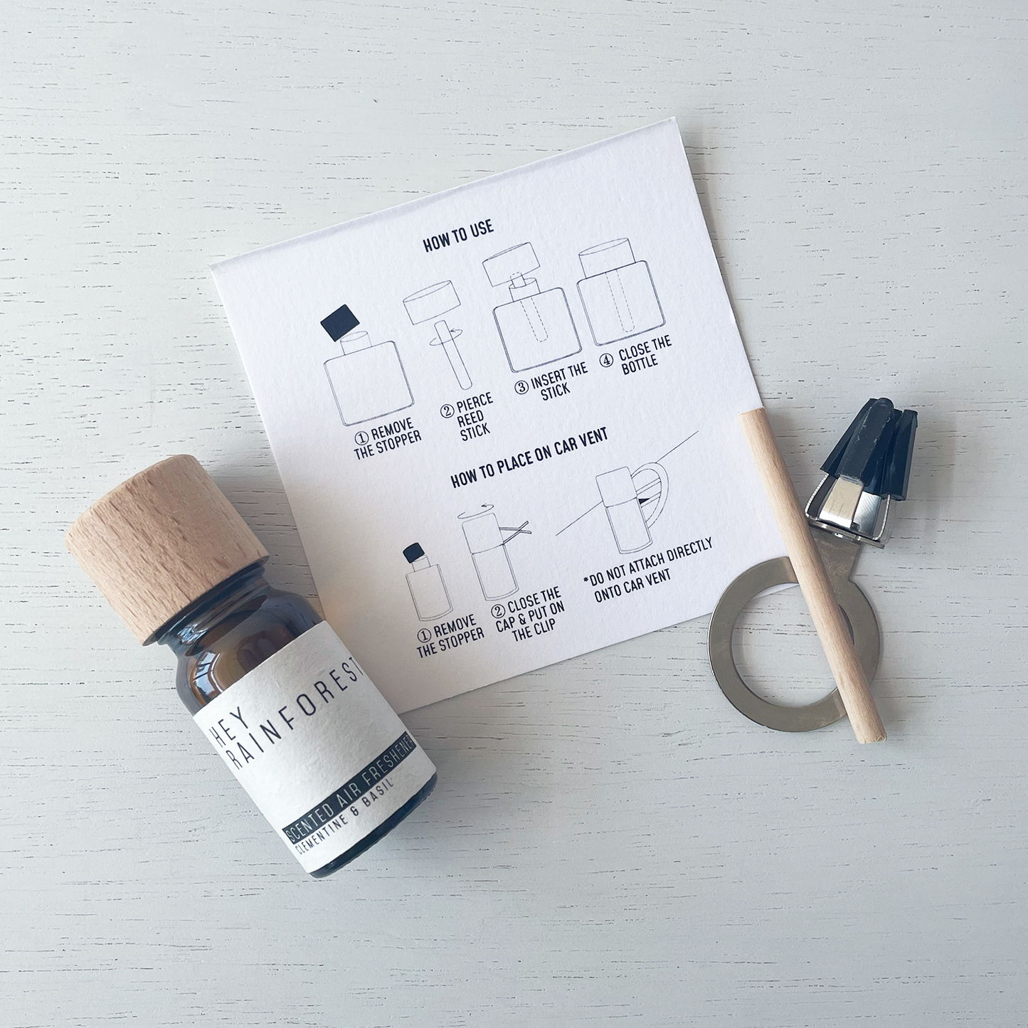 Wood Diffuser: Clementine & Basil